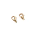 Moschettoni dorati per gioielli fai da te, chiusure metalliche resistenti per bracciali. - Chiusura a Moschettone (50#) / 12mm (1 pezzo/Confezione) / Placcatura in oro 18K