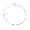 Anelli di filo di memoria dorati per braccialetti di perline fai da te accessori - Filo di Rame Semi-Duro / 0.4mm (1 Metro/Confezione) / rivestimento in oro 14k