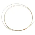 Filo artigianale dorato per la creazione di gioielli fai da te, filo per perline e accessori. - Filo di Rame Semi-Duro / 0.6mm (1 Metro/Confezione) / rivestimento in oro 14k