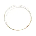 Filo artigianale DIY dorato per accessori di creazione di gioielli braccialetto perline - Filo di Rame Semi-Duro / 0.7mm (1 Metro/Confezione) / rivestimento in oro 14k