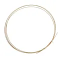 Filo per gioielli DIY in oro filo di memoria per creazione di bracciali e collane - Filo di Rame Semi-Duro Nudo / 0.8mm (1 Metro/Confezione) / rivestimento in oro 14k