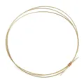 Filo metallico dorato per creazione di gioielli fai da te, filo per perline bracciale - Filo di Rame Semi-Duro / 1.0mm (1 Metro/Confezione) / rivestimento in oro 14k