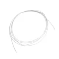 Filo per perline DIY argentato cordino metallico accessori artigianali per gioielli fatti - Filo di Rame Semi-Duro Nudo / 0.5mm (1 Metro/Confezione) / Placcato Argento