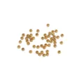 Perline distanziatrici in metallo dorato perline rotonde sfuse per accessori gioielli DIY - Distanziatore (68#) / 2.5mm (100 pezzi/confezione) / rivestimento in oro 14k