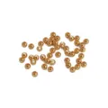 Perline tonde in metallo dorato per creazione di gioielli fai da te, distanziatori per bracciali. - Distanziatori / 3mm (100 Pezzi/Confezione) / Placcatura in oro 18K