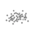 Perline distanziatrici in metallo argentato per gioielli DIY, ciondoli tondi per bracciali. - Distanziatori / 3mm (100 Pezzi/Confezione) / Placcatura elettrolitica in platino