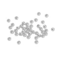 Perline distanziatrici in metallo argentato sfuse fai da te creazione gioielli finitura. - Distanziatori / 4mm (Confezione da 100 Pezzi) / Placcato Argento