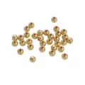 Perline Distanziatrici Rotonde in Metallo Dorato per Bracciali DIY Accessori Gioielli - Distanziatori / 5mm (50 Pezzi/Confezione) / rivestimento in oro 14k