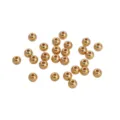 Perline tonde in metallo dorato per braccialetti fai da te e accessori di gioielleria luminosi. - Distanziatore (81#) / 5mm (50 Pezzi) / Placcatura in oro 18K