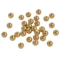Perline distanziatrici in metallo dorato sfuse rotonde per la creazione di gioielli fai da te - Distanziatore (84#) / 6mm (50 pezzi/confezione) / rivestimento in oro 14k
