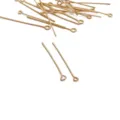 Spilli ad occhiello in metallo dorato componenti per gioielli accessori bracciale DIY - Chiodino ad Occhiello (101#) / 0.7x35mm (50 pezzi/confezione) / Placcatura in oro 18K