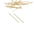Spilli con testa piatta dorati per creazione di gioielli fai da te, perline e accessori, variante. - Chiodino a T (128#) / 0.7x30mm (50 Pezzi/Confezione) / rivestimento in oro 14k