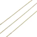 Catena dorata accessorio gioielli DIY bracciale collana componenti, finitura chic. - Catena a O Appiattita (145#) / 1 Metro/Confezione (1.3mm) / rivestimento in oro 14k