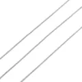 Fili di catena in metallo argentato per la creazione di gioielli fai da te, bracciali. - Catena a O Appiattita (149#) / 1 Metro/Confezione (1.0mm) / Placcatura elettrolitica in platino