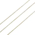 Catene di gioielli dorati per bracciali e collane DIY, catena di prolunga metallica sottile. - Catena a Maglie Tonde / 1.0mm (1 Metro/Confezione) / rivestimento in oro 14k