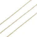 Catena a Maglie Tonde / 2,0 mm (1 m/Confezione) / rivestimento in oro 14k