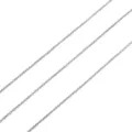 Catena in metallo argentato accessorio gioielli DIY, parti di ricambio fini per bracciali. - Catena a Maglie Tonde / 1.0mm (1 Metro/Confezione) / Placcatura elettrolitica in platino