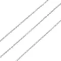 Catena argentata accessori per la creazione di gioielli DIY per bracciali collane. - Catena a Maglie Tonde / 1,6 mm (1 m/Confezione) / Placcatura elettrolitica in platino