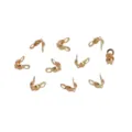 Terminali coprinodo in metallo dorato per la creazione di gioielli fai da te e bracciali. - Coprinodo (172#) / 3x6mm (10 Pezzi) / Placcatura in oro 18K