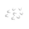 Coprinodi terminali perline argentati per creazione di gioielli fai da te bracciali - Coprinodo (174#) / 3x6mm (10 Pezzi) / Placcato Argento