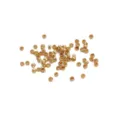 Perline distanziatrici in metallo dorato per creazione di gioielli fai da te e bracciali. - Schiaccino 2.0 (189) / Foro circa 1mm (100 pezzi/confezione) / Placcatura in oro 18K