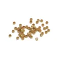 Perline distanziatrici in metallo dorato per creazione di gioielli fai da te, piccole perline. - 2.5 Perla di posizionamento (194#) / 100 Pezzi/Confezione (Foro di circa 2mm) / rivestimento in oro 14k
