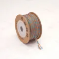 1-1.5mm Πλεγμένο Βαμβακερό Κορδόνι για DIY Κατασκευή Κοσμημάτων και Βραχιόλια - Διάμετρος 1.0mm Περίπου 25m/Πηνίο / Μανταρινί