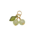 Green glass cherry pendant DIY jewelry accessory charm for bracelet necklace making. - 5 Pieces/Pack (18mm) / Light Green