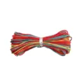 No. 72 cordón de jade de Taiwán cuerda trenzada poliéster accesorios para joyería - Manojo de 10m / Teñido Segmentado en Degradado #093