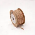Πολύχρωμο πλεγμένο βαμβακερό κορδόνι 1-1.5mm για χειροποίητα βραχιόλια και κοσμήματα DIY. - Ζεστό Καφέ