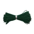 Cordón de nylon verde oscuro, hilo nudo chino 72 para hacer manualidades y joyería DIY - Manojo de 10m / Verde Oscuro