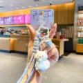 Süße Katze Harz Schlüsselanhänger Cartoon Tasche Anhänger kreatives Geschenk blau - OPP-Beutel / Katzen-Umarmungs-Serie Anhänger-Vase