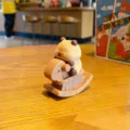 Cute animal rocking horse figurine desktop ornament resin decompression toy for gift - Capybara Style