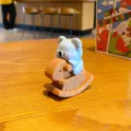 Cute koala rocking horse figurine desktop ornament resin mini toy gift for home room decor - Koala Style