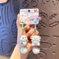 Cute cartoon animal keychain plush panda and koala bag charm cute backpack pendant accessory - Panda and Koala / OPP Packaging Bag
