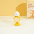 Cute animal baking bobblehead ornament, rabbit on toast design for car and office desktop decor. - Toast Rabbit / Color Box Packaging