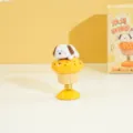 Cute animal baking bobblehead ornament for car dashboard and office desk decoration. - Cake Puppy / Color Box Packaging