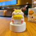 Süßer Hamster Harz Figur Tischdekoration kreatives Tier Home Dekor Geschenk Deko - Mais-Stil
