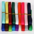 Ensemble de rubans gros-grain colorés pour nœuds de cheveux DIY, artisanat et cadeaux. - Rubans gros-grain assortis 10 mm, 15 couleurs x 1 yard/couleur