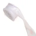 4cm White Iridescent Organza Ribbon Wired Edge Sheer Ribbon for Gift Wrapping and Bows - 1 Yard/Pack / Aurora White