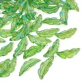 Vert AB coloré acrylique plume perles pendentif DIY étui téléphone porte-clés accessoires - 10 Pièces/Paquet / Vert foncé