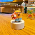Cute resin capybara figurine with sunglasses and lifebuoy, perfect car and home desktop decor. - Swim Ring Capybara