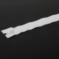 Hochwertiger weißer Nylon Reißverschluss für Bekleidung und Heimtextilien Nähzubehör - 10 Stränge Packung / Weiß