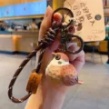 Creative resin wood-carving style sparrow keychain, cute backpack pendant and couple key ring. - Original Birdism Woodcarving-Style Charms - Eurasian Tree Sparrow