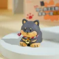 Süße Shiba Inu Auto Deko Harz Hund Figur Desktop Heimdekoration Mini Tier Statuette - Dobermann