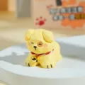 Adorable figurine de chien en bois pour décoration de bureau et accessoire de voiture. - Rhubarbe