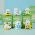 Cute resin puppy figurine set, desktop ornament, creative resin cute dog miniature decor item. - West Highland Dog Slacking Series Blind Box Set