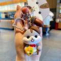 Mignon porte-clés hamster de dessin animé série quotidienne accessoire élégant pour clés voiture - Peintre / Sac OPP