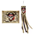 Pirate windsock outdoor garden decoration birthday party hanging decorative windsocks flag - Pirate Windsock Style 1 (J-0613-1)