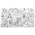 Lente thema kinderen DIY kleuring poster doodle scroll canvas banner voor feestdecoratie. - 1 Stuks Verpakking